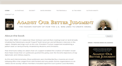 Desktop Screenshot of againstourbetterjudgment.com